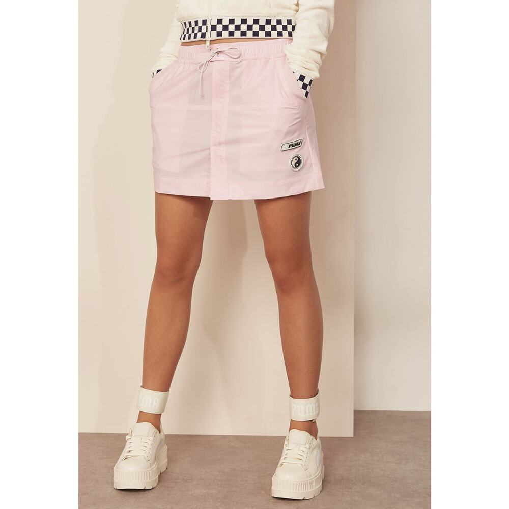 Puma x Fenty Rihanna Womens Pink Mini Skirt Size‎ 0 Preppy Athletic Workout